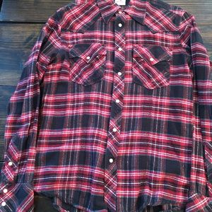 True Religion Men’s S Western Flannel Shirt
